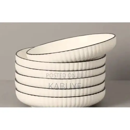 White Ceramic Salad Plates