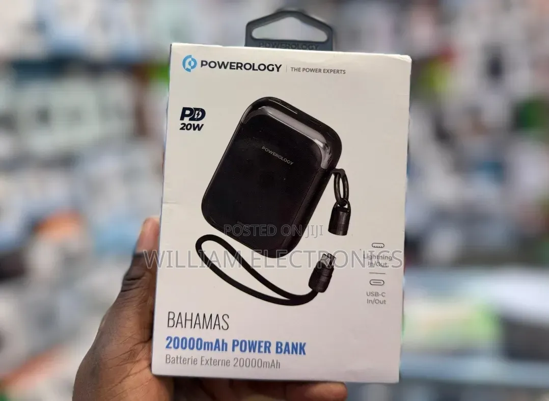 Powerology Bahamas 20000mah Power Bank/Powerology Power Bank