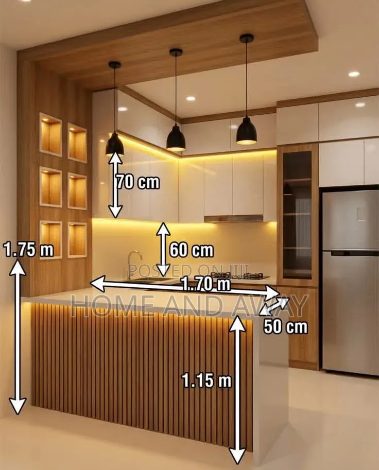 Well Lit Kitchen Cabinets From 945,000/- Per Running Meter Any Colour