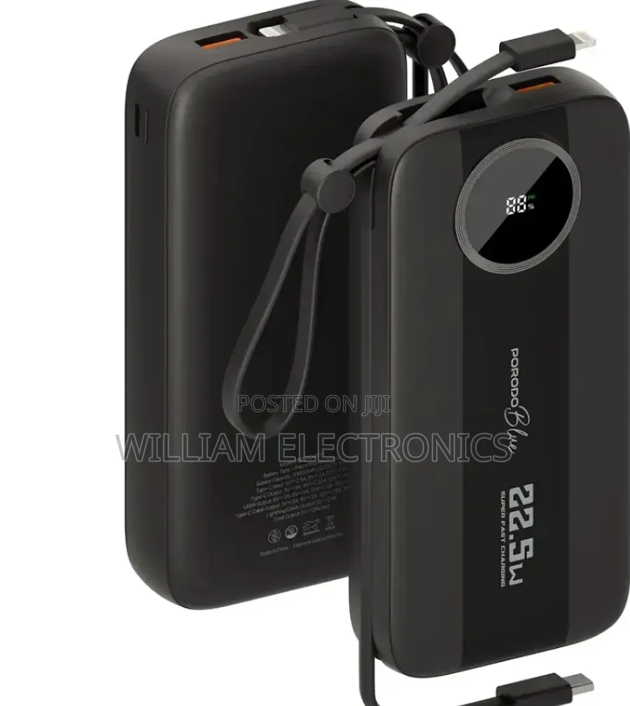 Porodo Blue Specca Ii 20000mah Multi Port Power Bank
