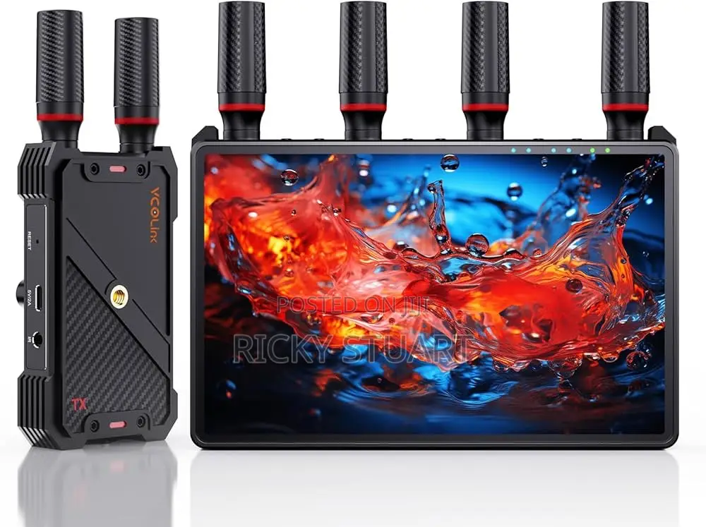 Wireless Video Transmitter and Receiver 1 to 5 Rx With 7 LCD Monitor