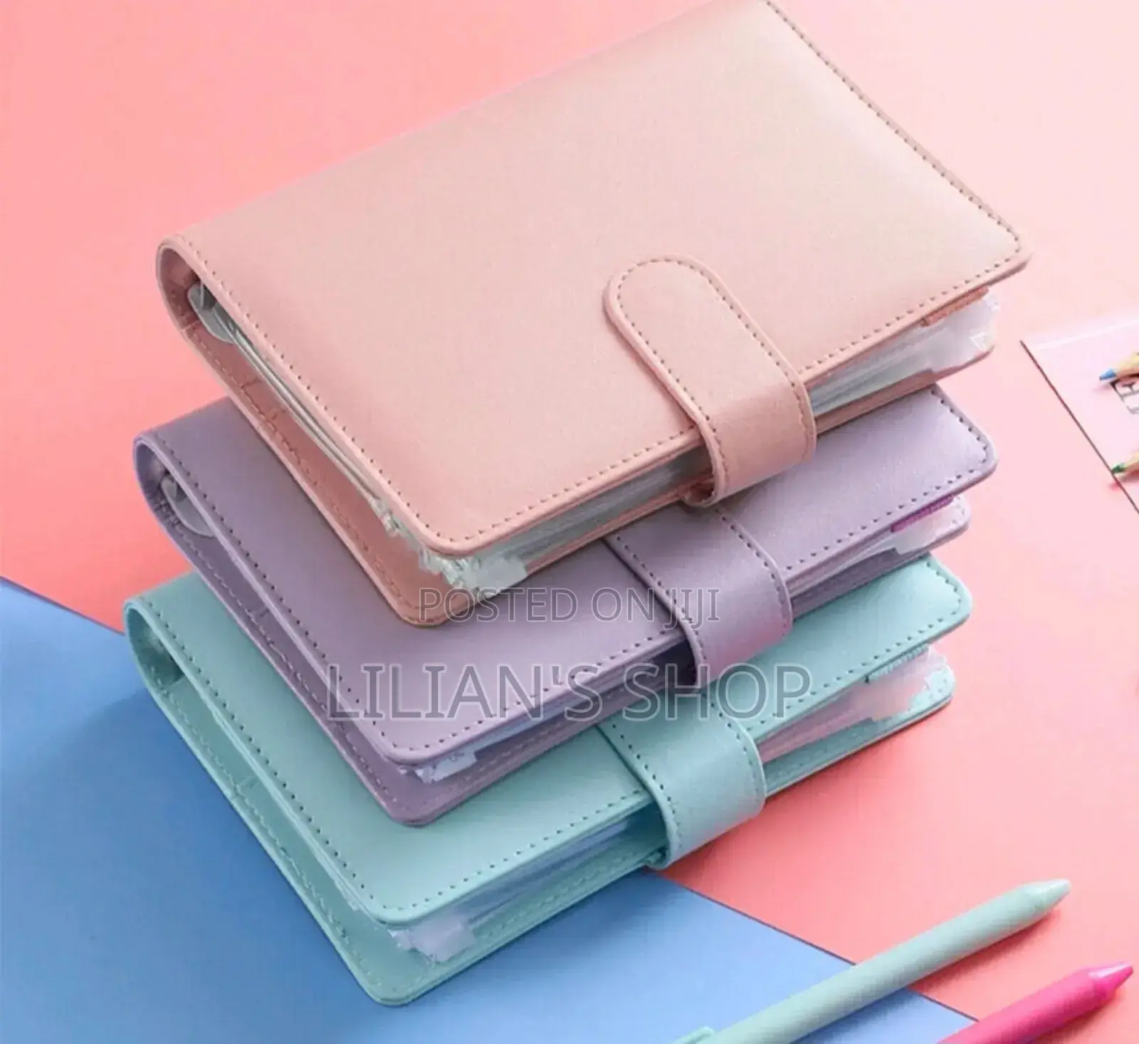Leather A6 Budget Binder With Magnetic Closure.