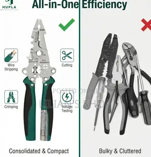 9 in 1 Plier With Tester Light