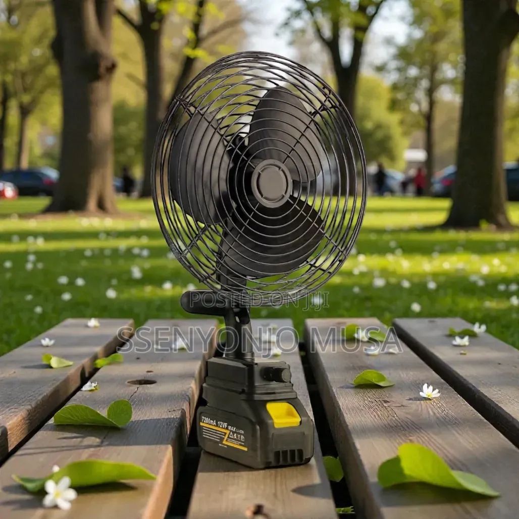 Portable Outdoor 21v Lithium Rechargeable Fan – 8 Inch Cordless Fan