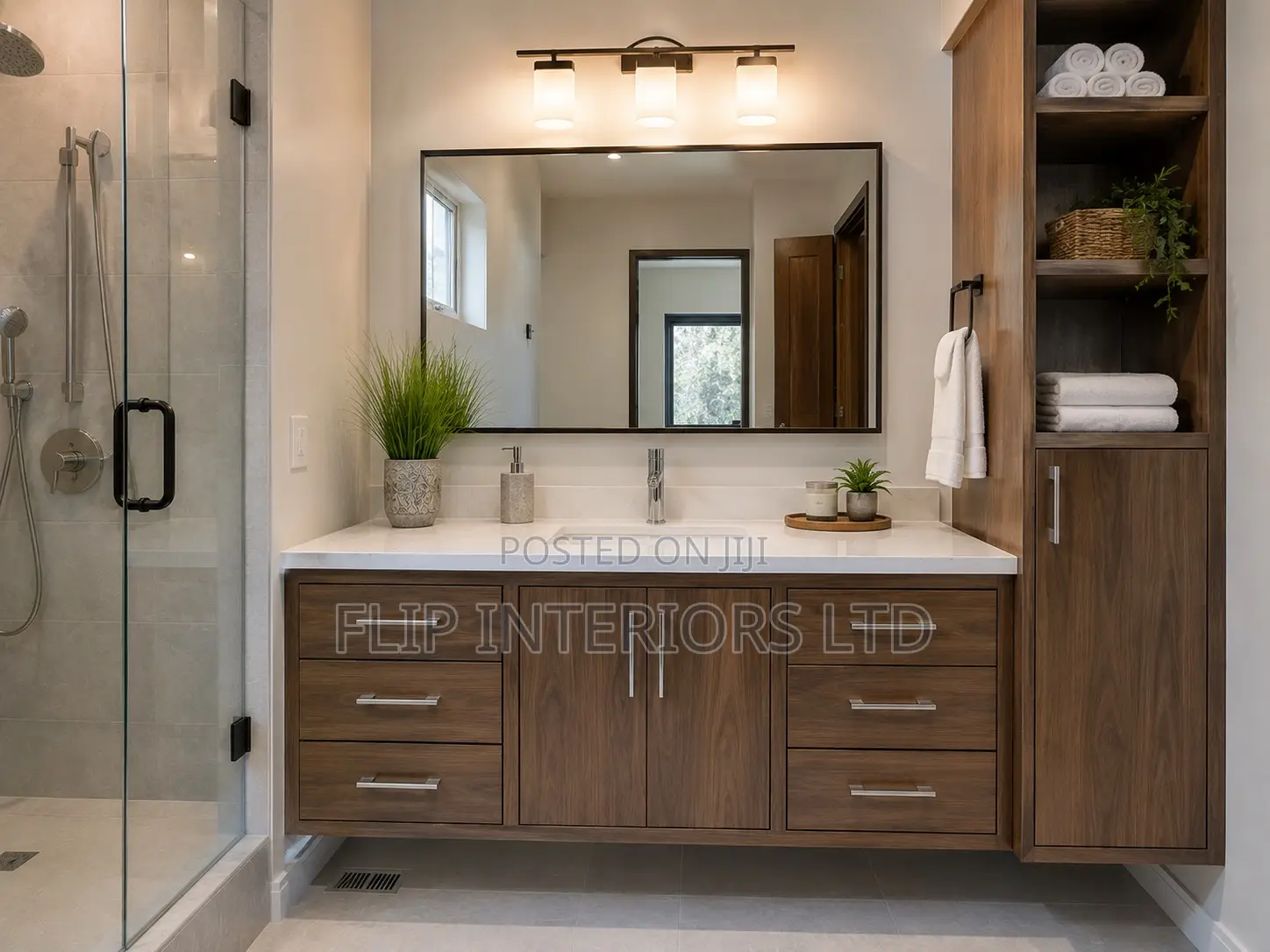 Custom Bathroom Vanity Storage Installations