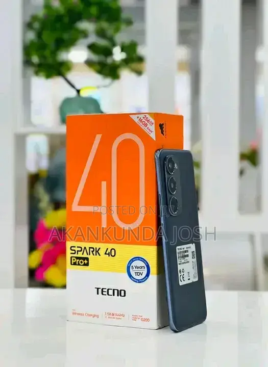 New Tecno Spark 40 Pro+ 256 GB Black