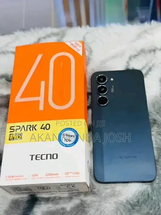New Tecno Spark 40 Pro 256 GB Black