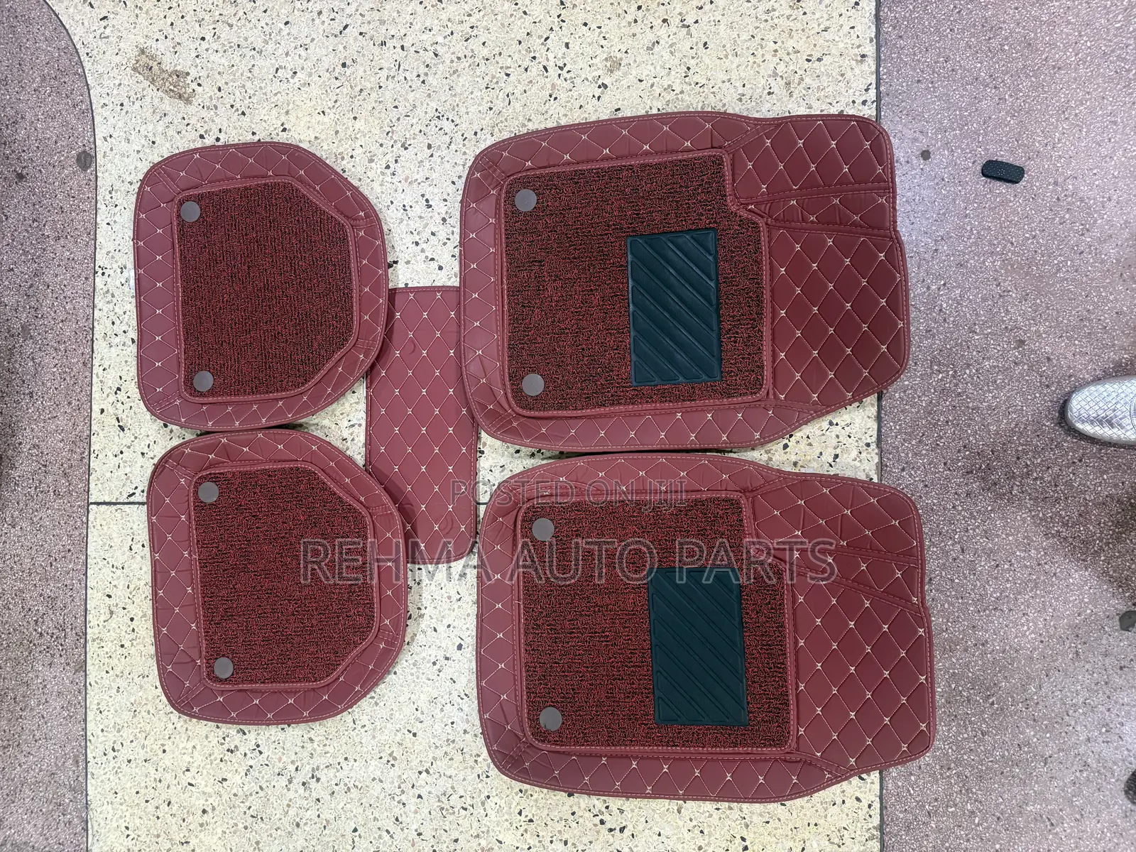 3d Red Car Floor Mats / Carpets