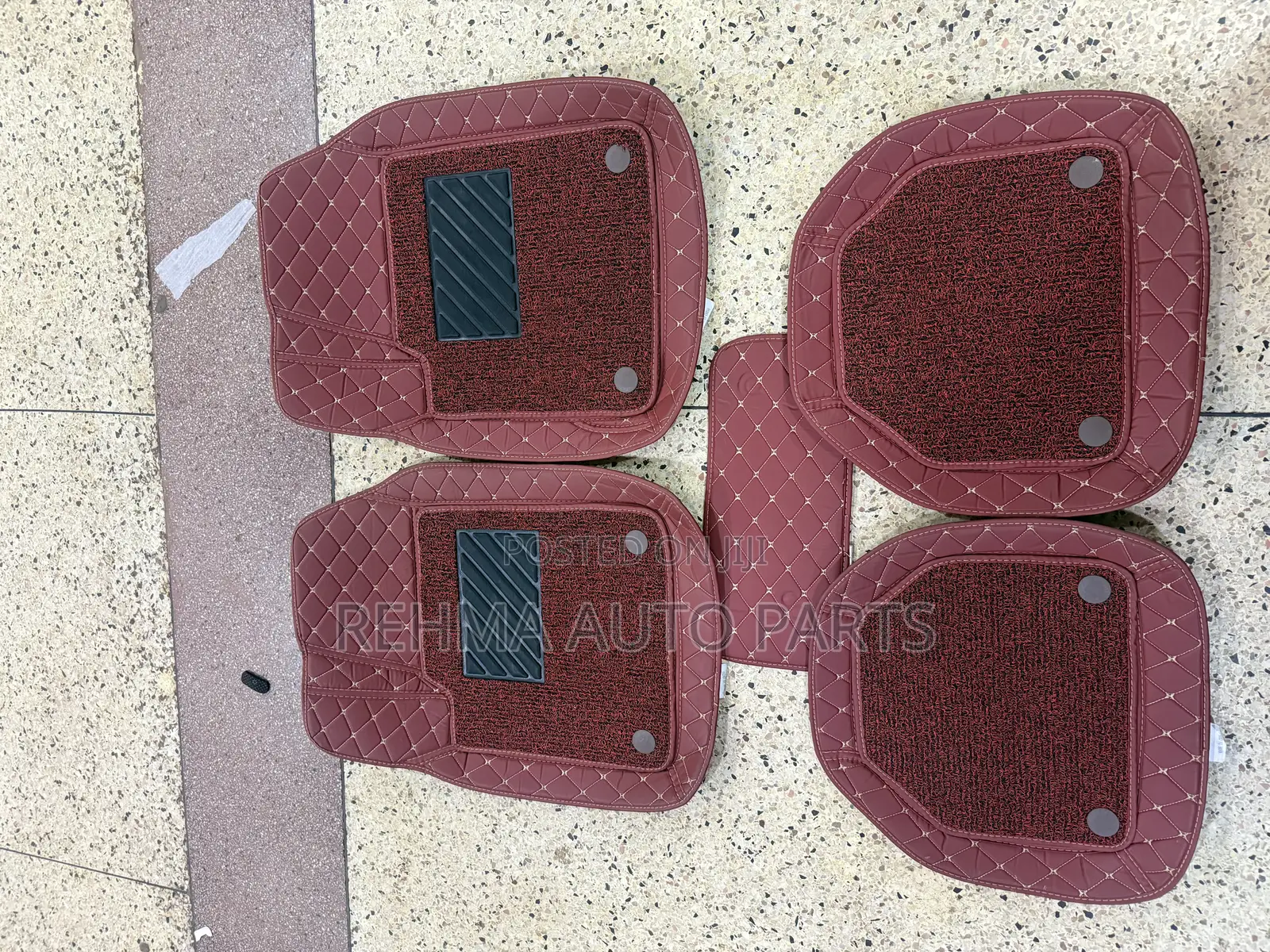 3d Red Car Floor Mats / Carpets