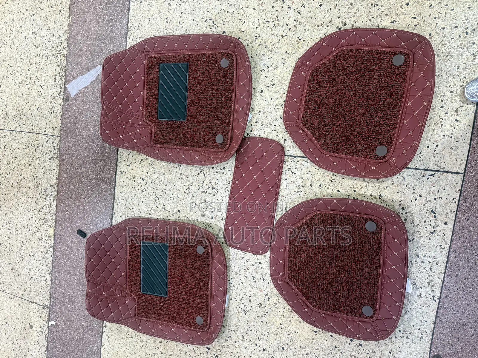 3d Red Car Floor Mats / Carpets