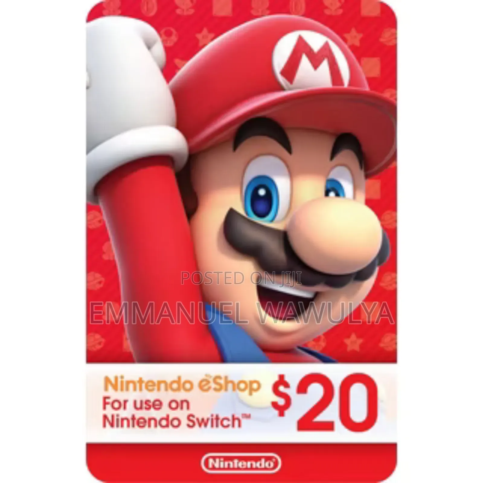 20$ Nintendo Eshop Gift Card (Usa)