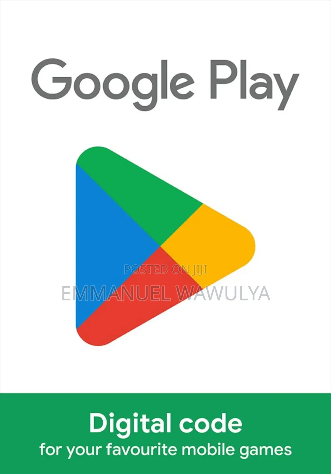 25$ Google Play Gift Card (Usa)