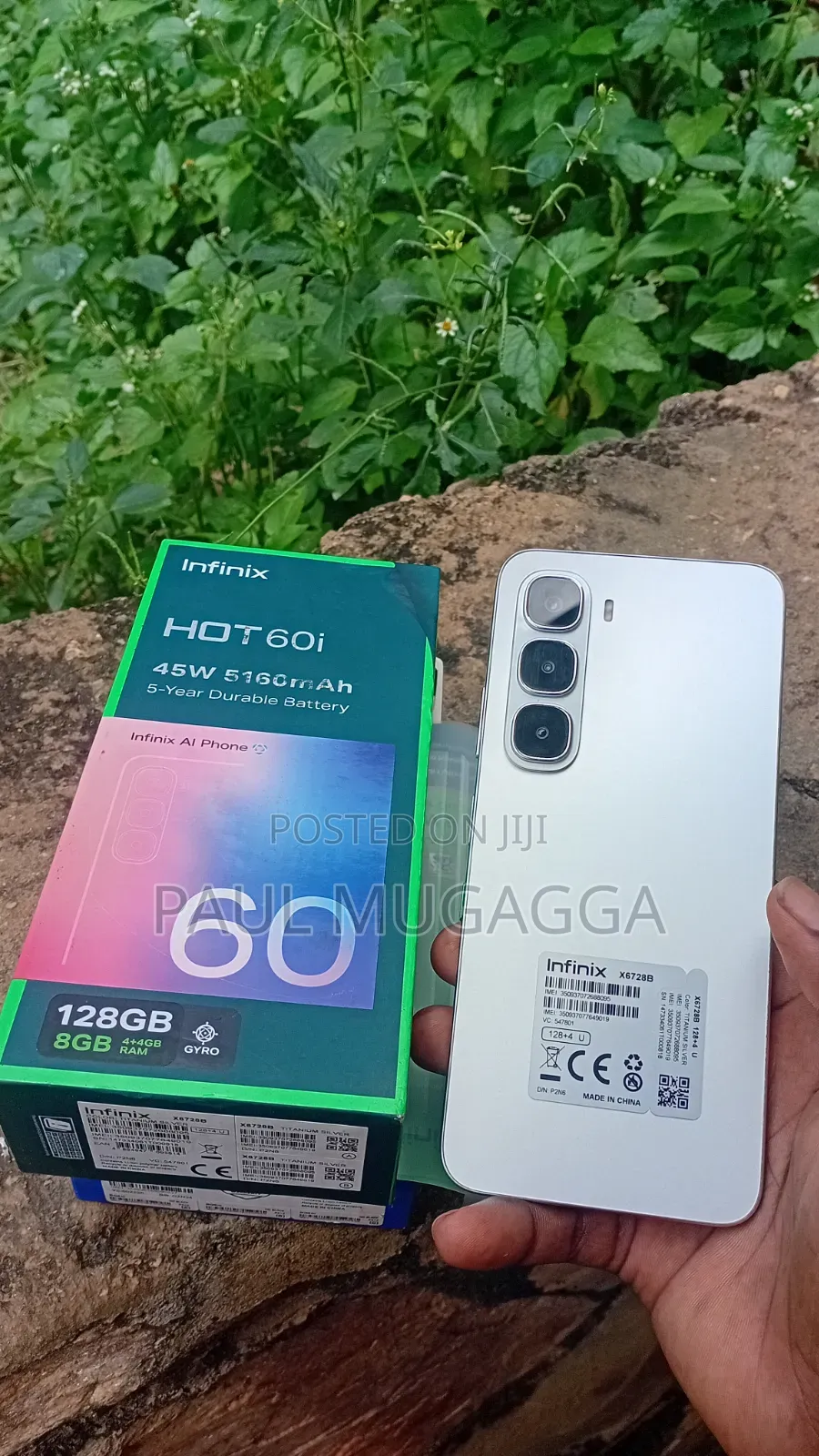 New Infinix Hot 60i 128 GB Silver