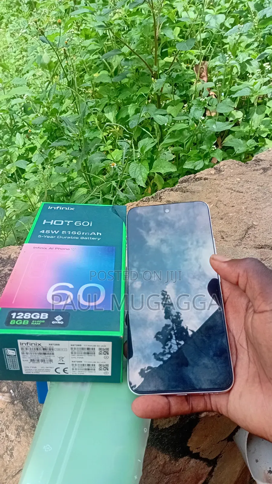 New Infinix Hot 60i 128 GB Silver