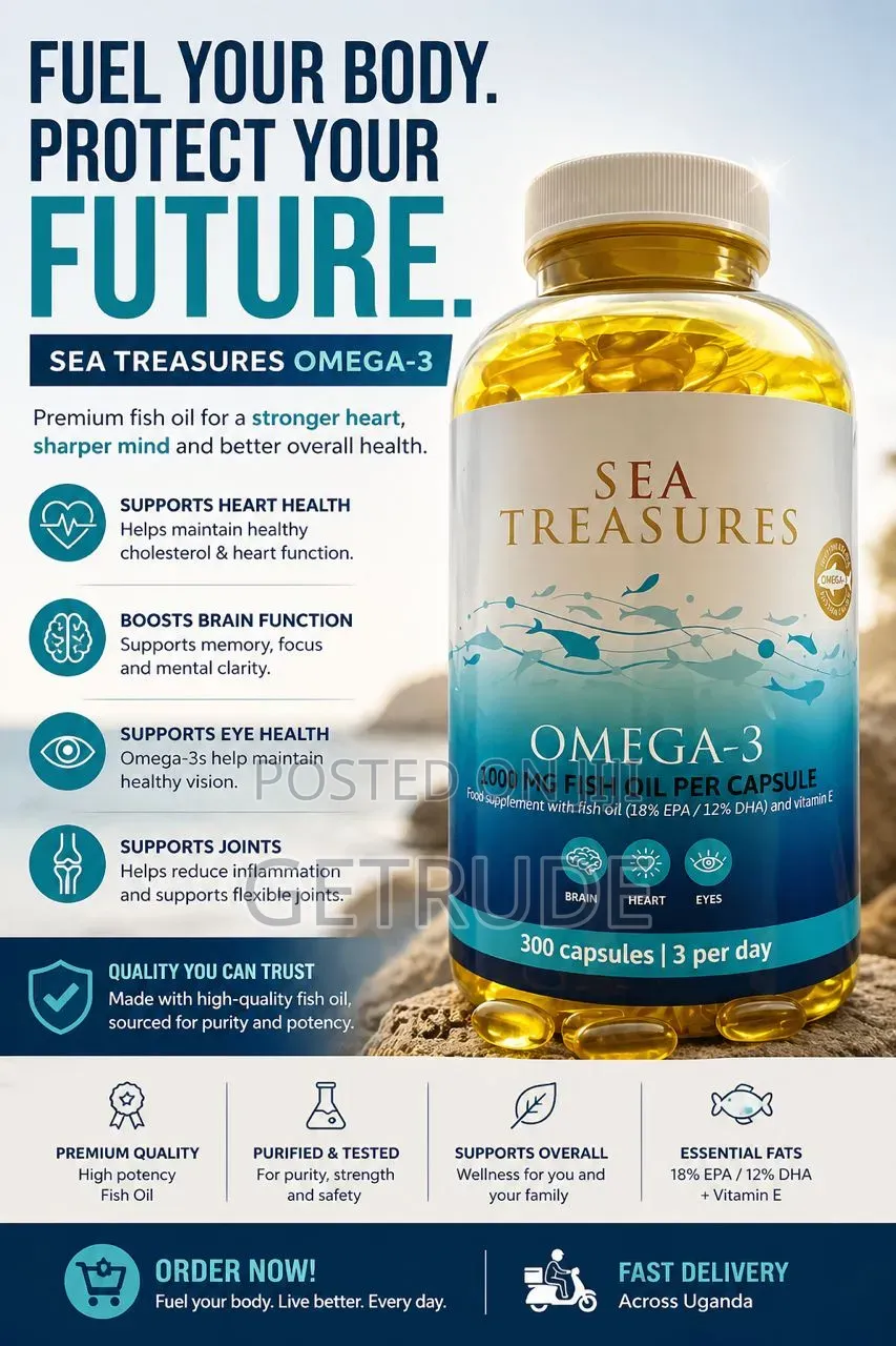 Omega-3 Fish Oil Capsules.(1000mg Fish Oil Per Capsule)