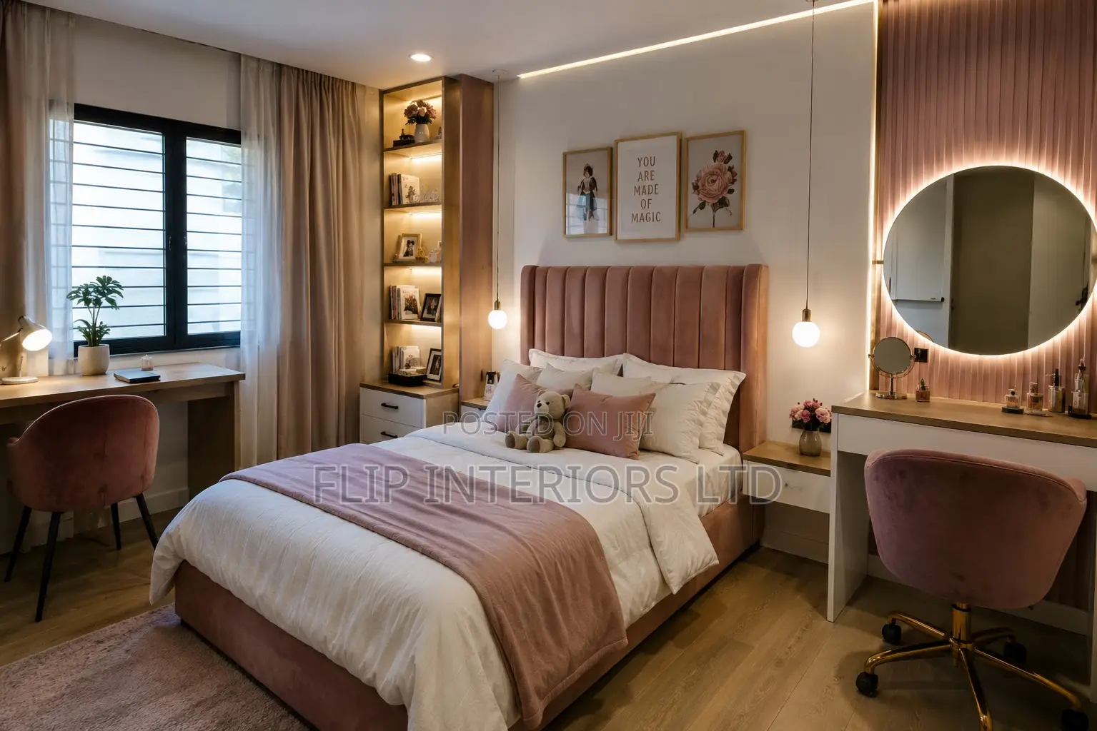Modern Girls Bedroom Interior Design