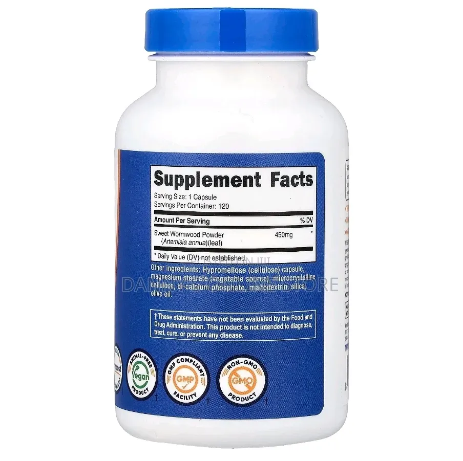 Sweet Wormwood, Artemisa Annua, 450mg, 120 Capsules