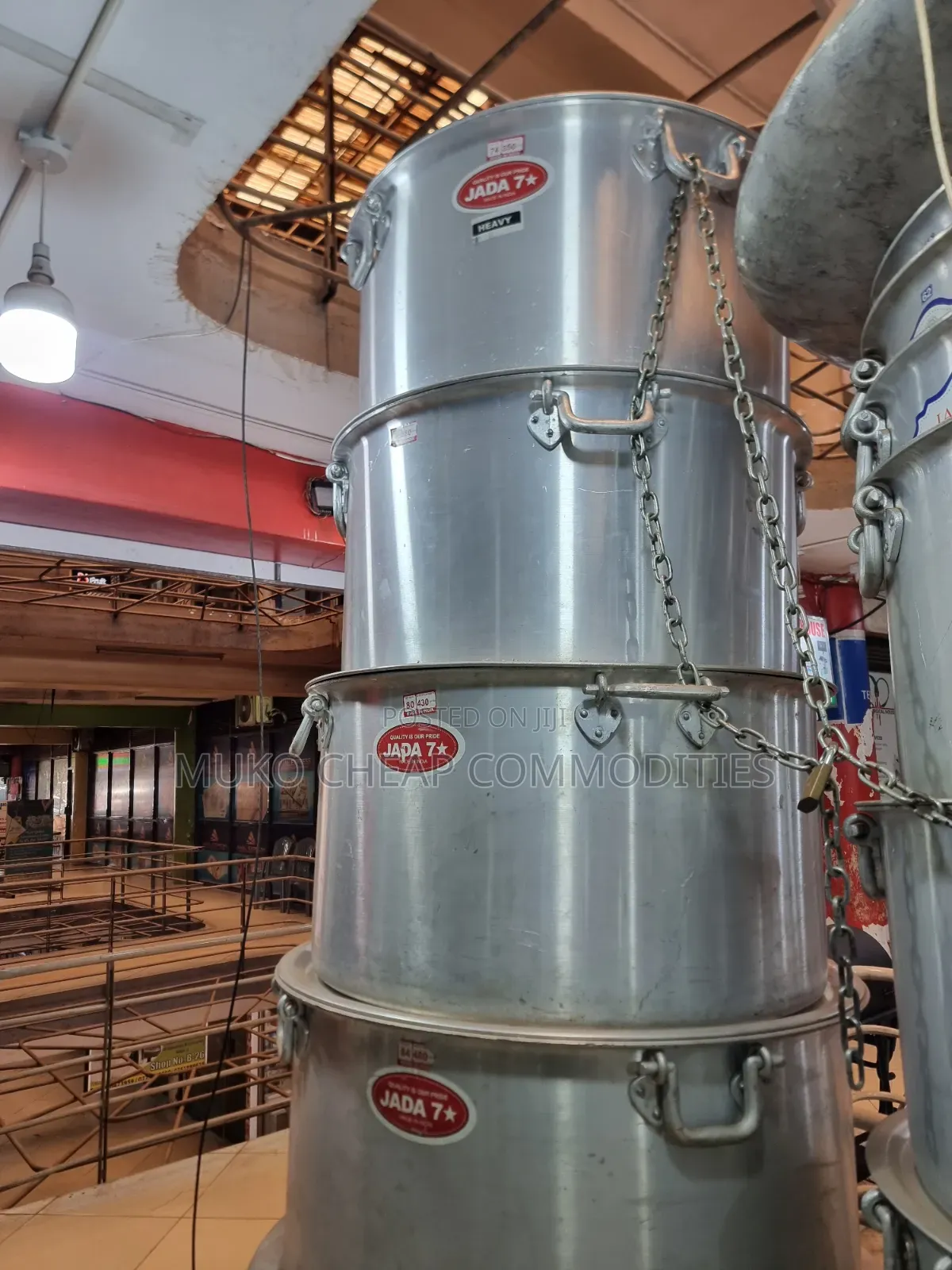 Indian Giant Saucepan Set 330l to 530l