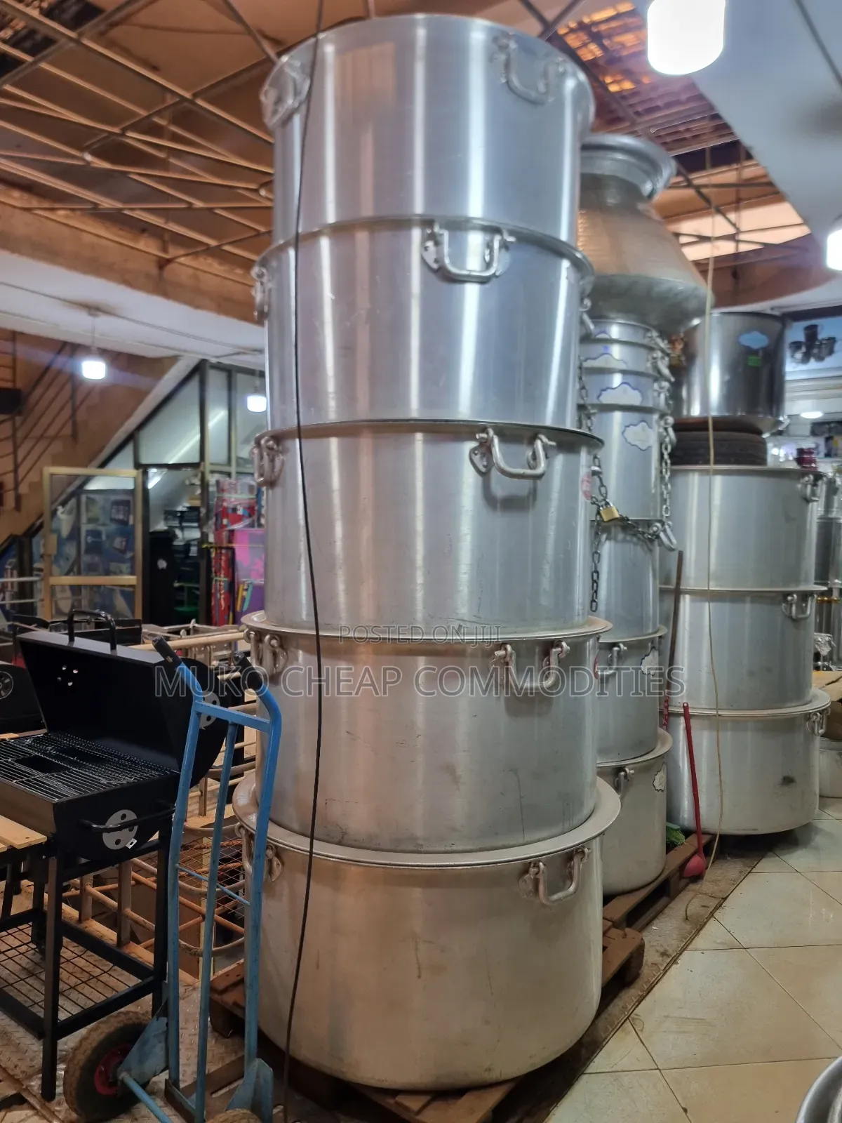 Indian Giant Saucepan Set 330l to 530l