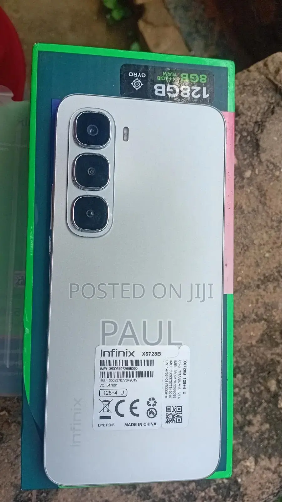 New Infinix Hot 60i 128 GB Silver