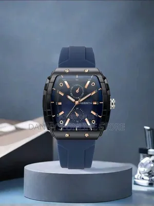 Rebirth Brand Unisex Quartz Watch With Simple Silicone
