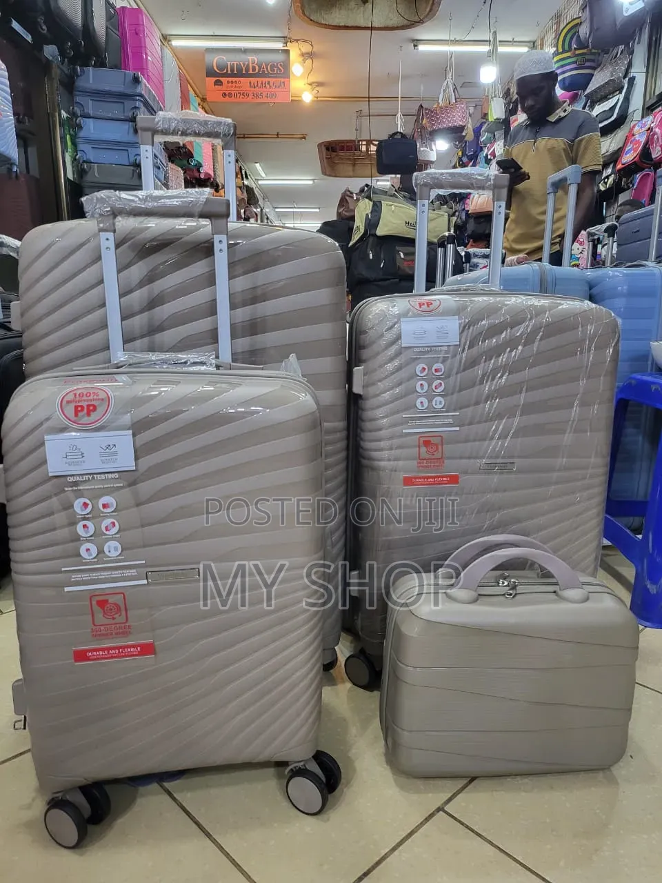 4pcs Travel Suitcase Set - Strong Stylish Luggage Bags