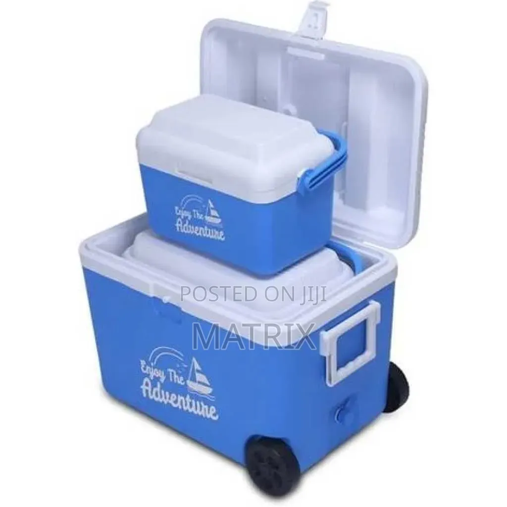 3 Pc Insulated Water Cooler Outdoor Plastic Ice Chest Cool Cooler Box