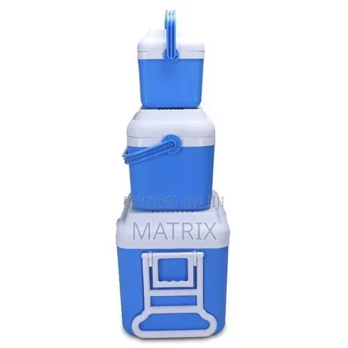 3 Pc Insulated Water Cooler Outdoor Plastic Ice Chest Cool Cooler Box