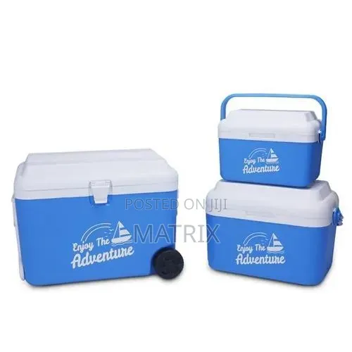 3 Pc Insulated Water Cooler Outdoor Plastic Ice Chest Cool Cooler Box