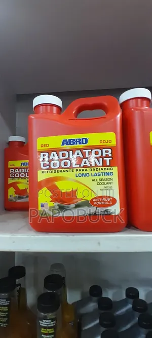 32 Oz Bottle of Abro Red Radiator Coolant