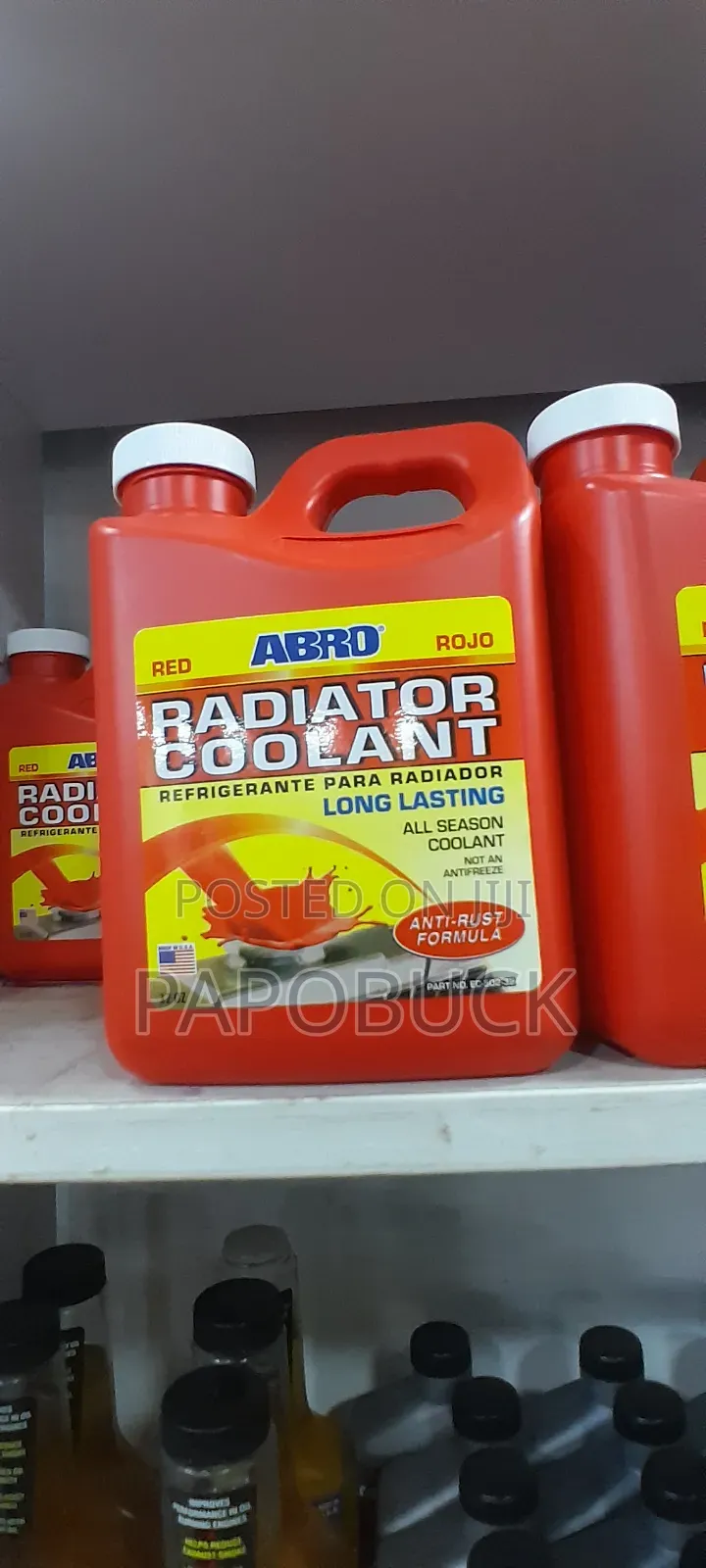 32 Oz Bottle of Abro Red Radiator Coolant
