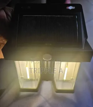 Double Head Antique Solar Sensor Lamp