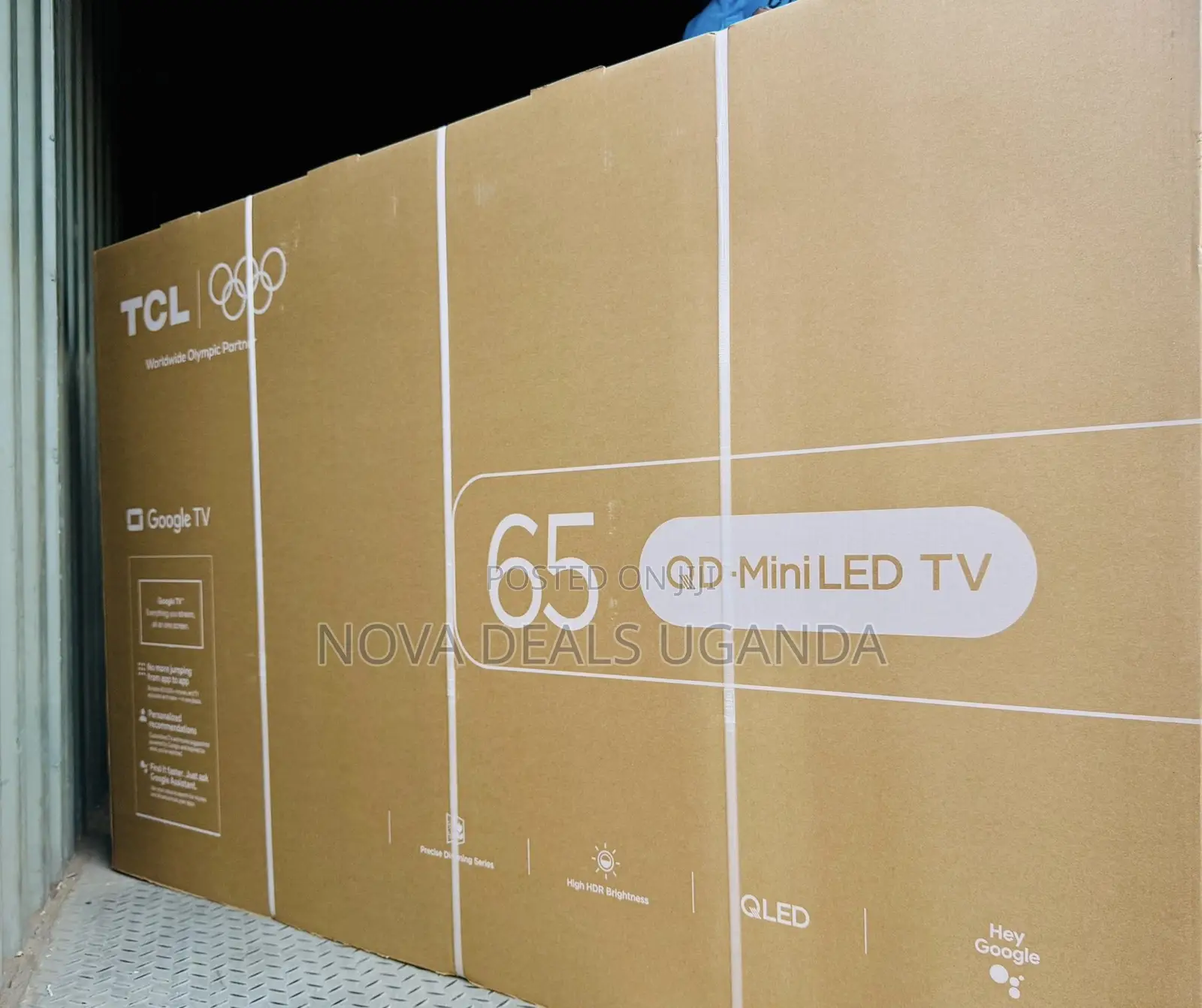 TCL 65” Qd Mini-Led Smart Tv- Uhd Google Tv,Ultra Slim Qled Tv