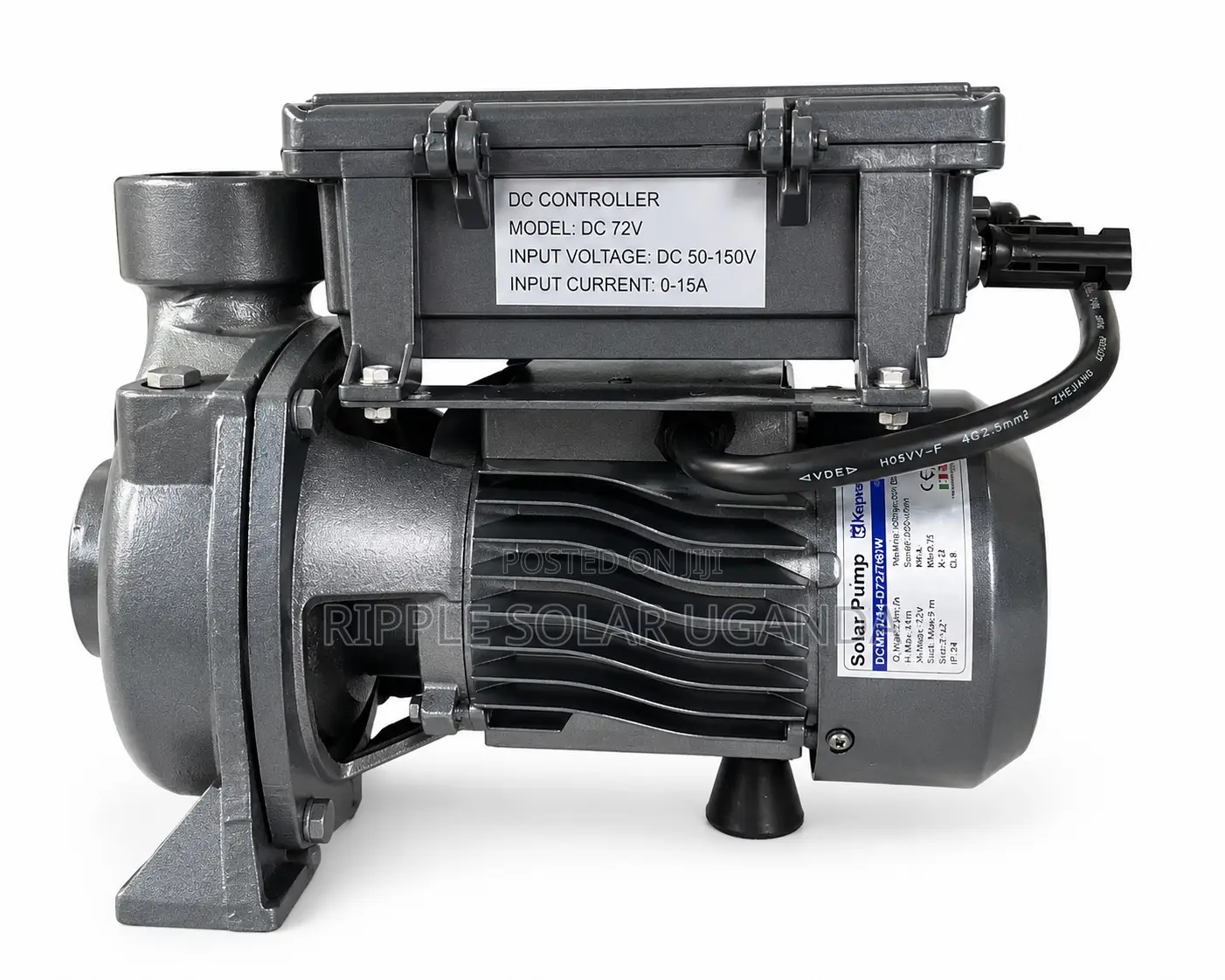 750w Solar Surface Water Pump 72v High Flow Irrigation Pump