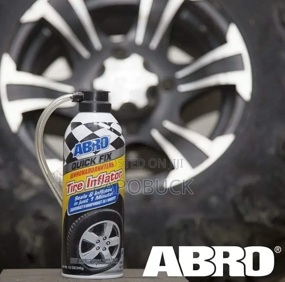 Abro Quick Fix Tire Inflator Canisters, Designed to Seal