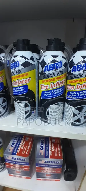 Abro Quick Fix Tire Inflator Canisters, Designed to Seal