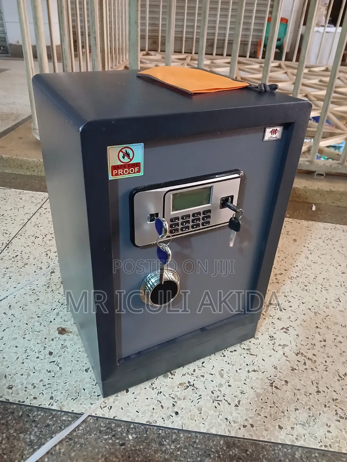 60x35x40cm 60kgs Electronic Digital Floor Fireproof Security Safe Box