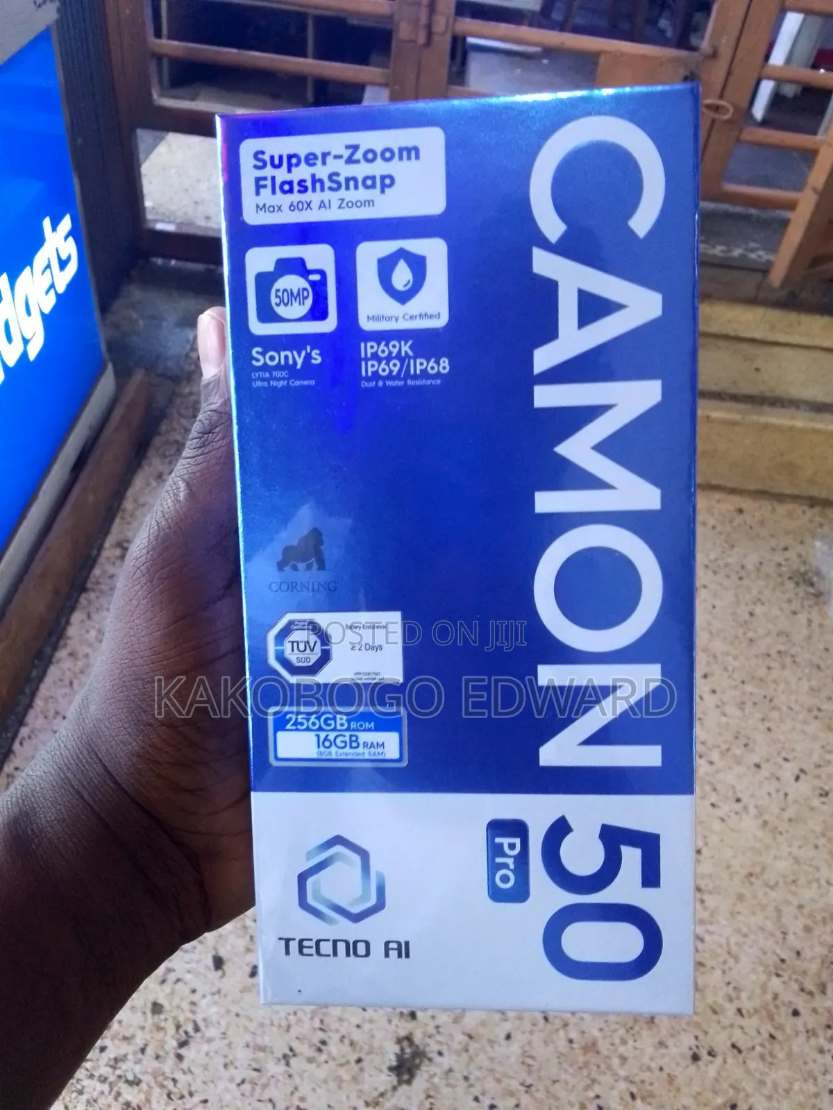 New Tecno Camon 50 Pro 256 GB Black