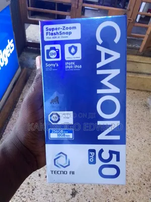New Tecno Camon 50 Pro 256 GB Black