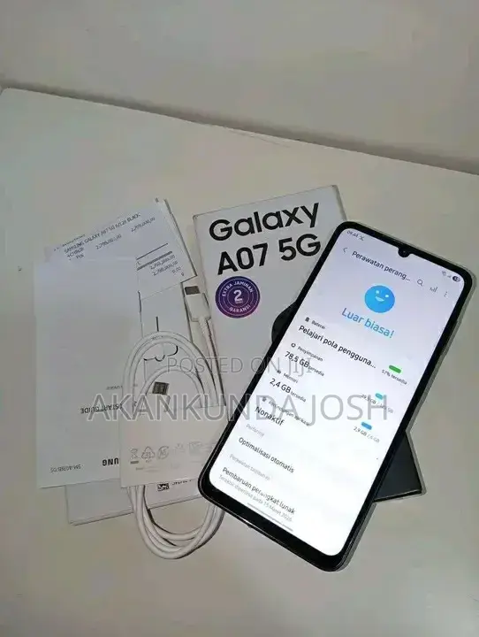 New Samsung Galaxy A07 5G 128 GB Black