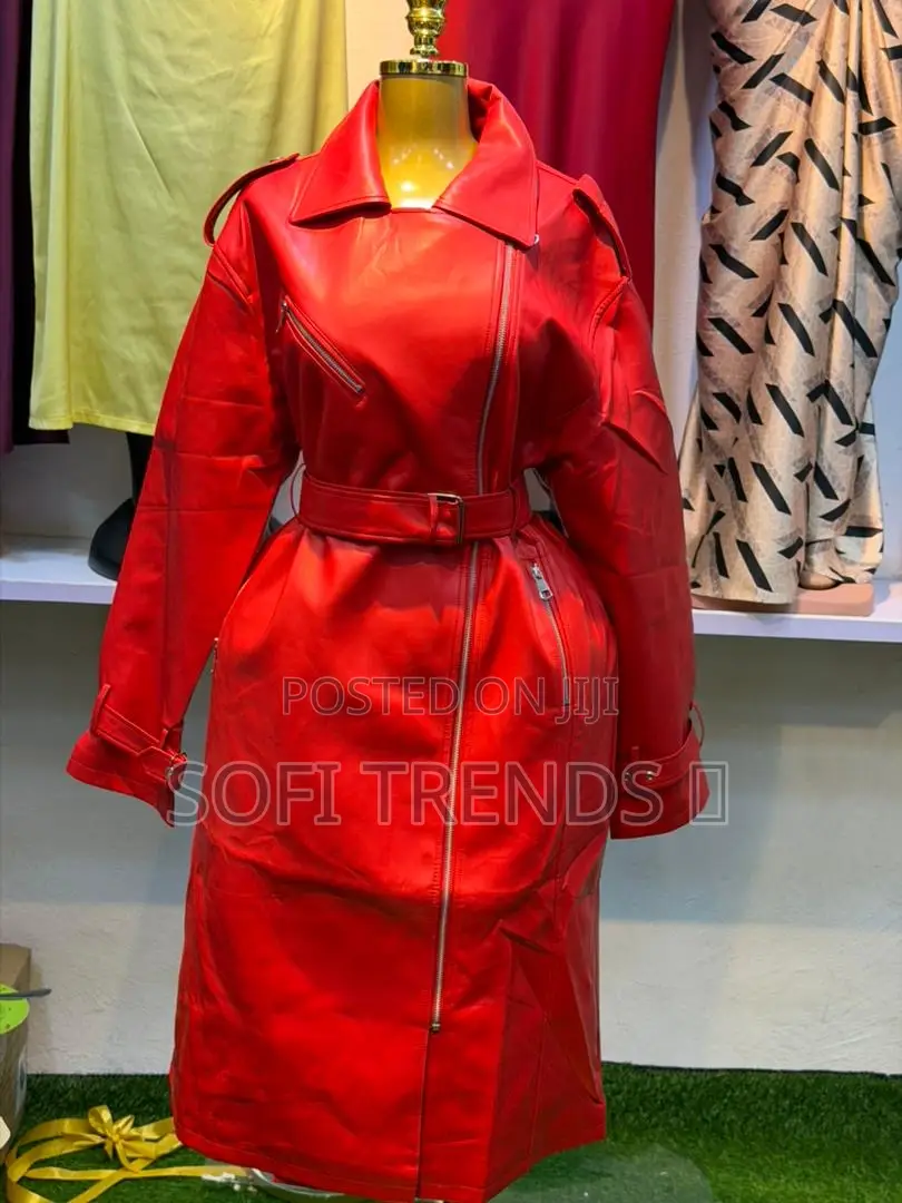 Ladies Long Leather Coats