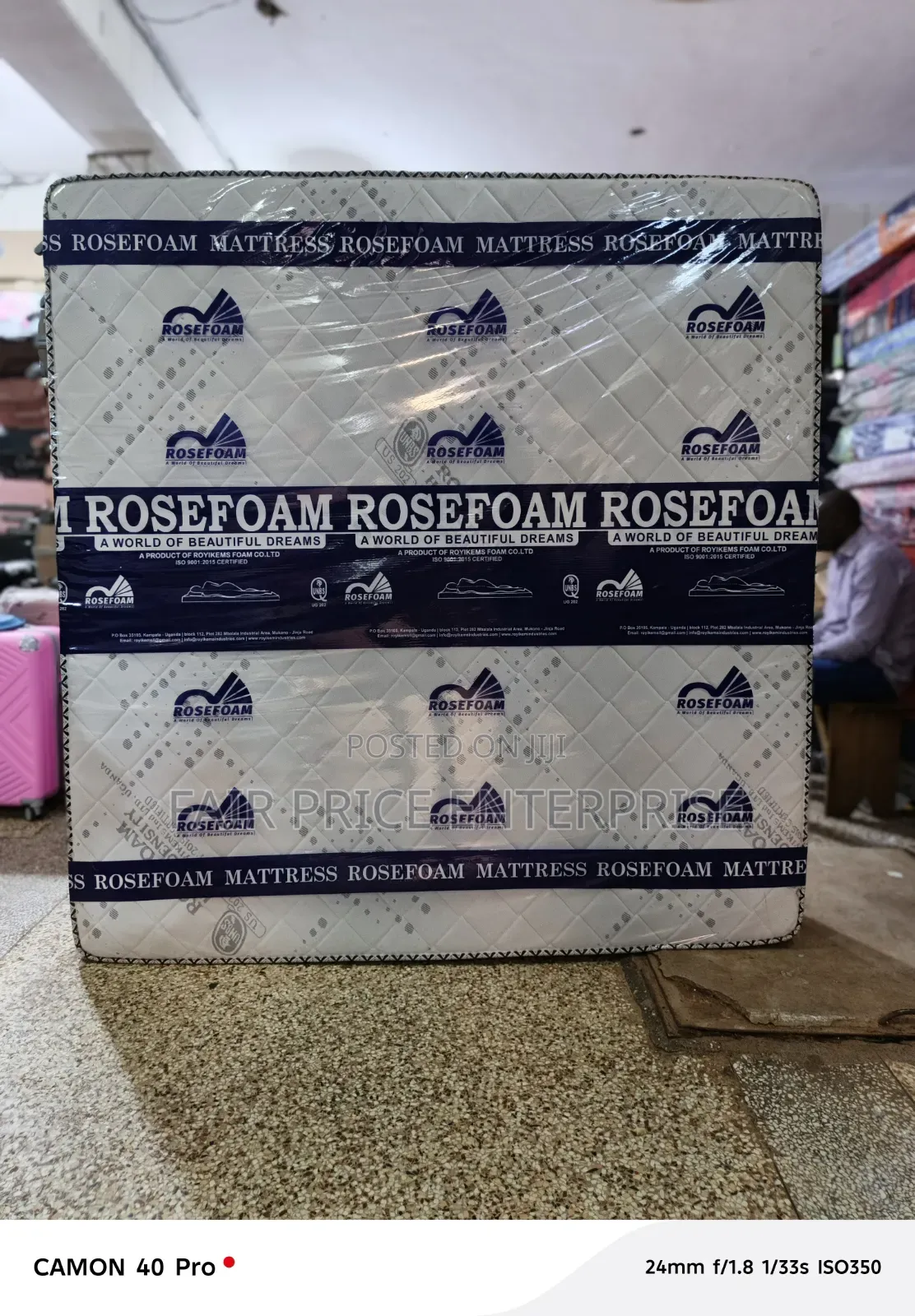 6x6x12 Inches / Premium Mattress Rosefoam / High Density Smart