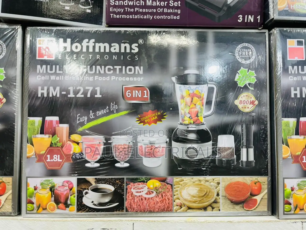Hoffman 1.8l Food Processor