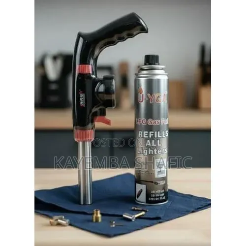 Multipurpose Gas Lighter and Refill Canister Set.