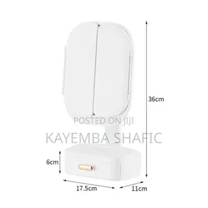 Tri Fold Led Makeup Mirror- Multicolor