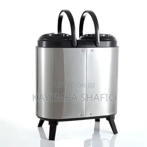 7.5l + 7.5l Water Jug Twin Flask- Sliver and Black