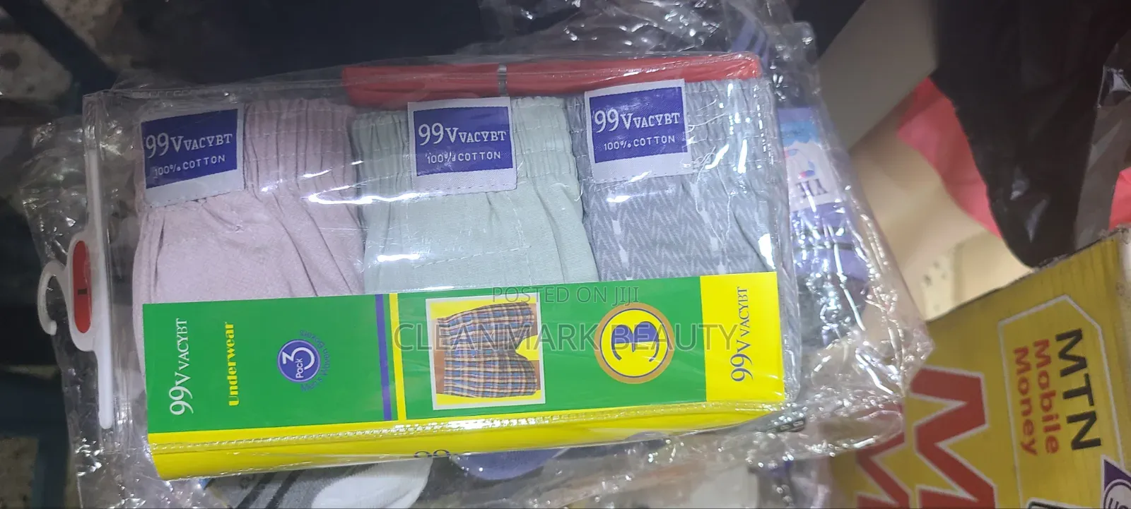 3piece 99 Vvacybt Cotton Plain Boxer