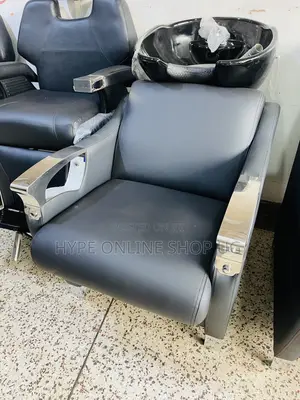 Black Ceramic Brandnew Designed Salon Hairwash Basin Chair
