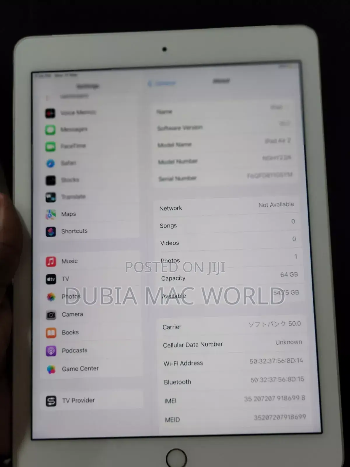 Apple iPad Air 2 64 GB Silver