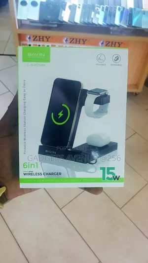Bavin C-D-Pc1069 6-in-1 Wireless Charger That Supports Fast Charging.